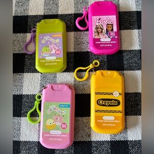 4 PCS Smart Care Crayola Barbie Hand Sanitizer Spray Set for Children